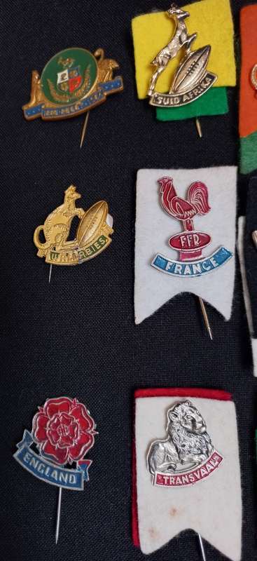 Collection Of Rugby Pin Badges   ( 18 Pin Badges In Total --- One Pin Repaired )