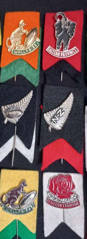Collection Of Rugby Pin Badges   ( 18 Pin Badges In Total --- One Pin Repaired )