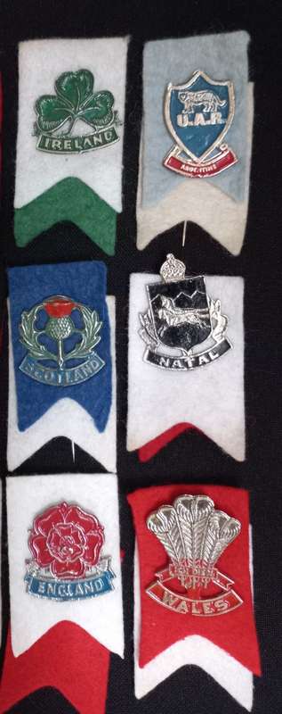Collection Of Rugby Pin Badges   ( 18 Pin Badges In Total --- One Pin Repaired )