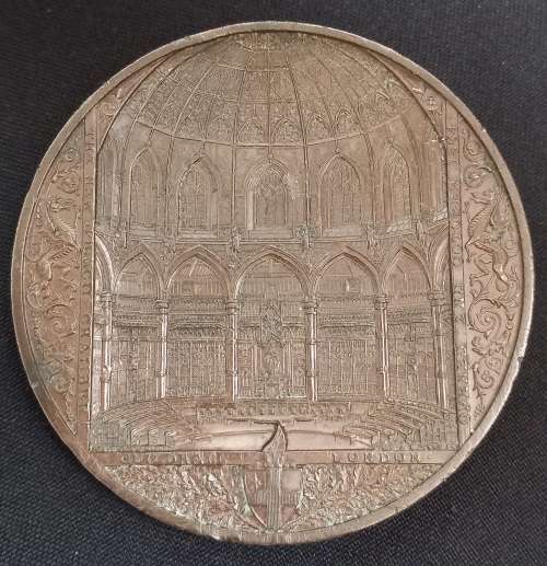 The Opening Of The Guildhall, London October. 2 1884 Medalist : - J.S. Wyon ` Only 400 Struck`   SS1