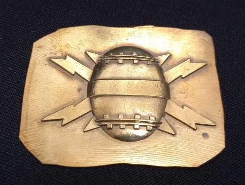 South African Navy Mine Counter Measures Flotilla STRIKE PLATE  `` RARE ``   Size: 51 x 41mm  SS16