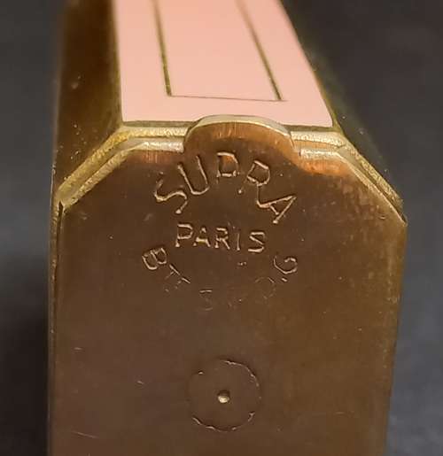 Ultra Rare French Supra PLI Swan`s Down Powder Puff Compact Box