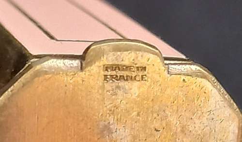 Ultra Rare French Supra PLI Swan`s Down Powder Puff Compact Box