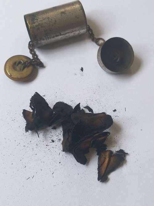 Tonteldoos / Tinder box   Boerwar Era   Size: 54mm Height  and 26mm Diameter