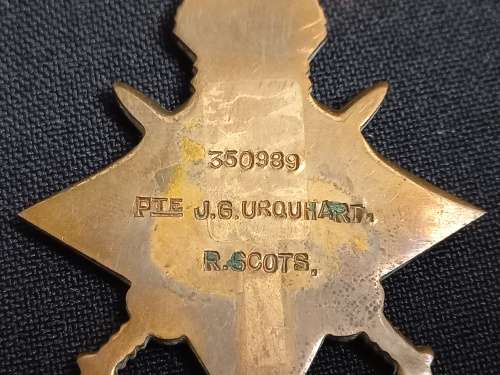 WW1 Military Medal Group  (M.M.) for Bravery in the Field  issued to L.CPL J.G. URQUHART R. Scots.