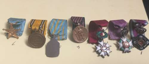 Belgium Miniature Set of 7 Medals    `RARE`