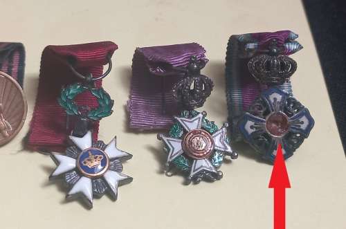 Belgium Miniature Set of 7 Medals    `RARE`