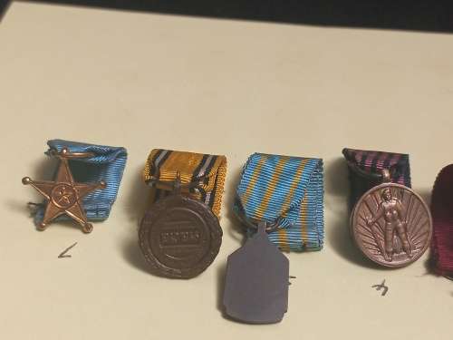 Belgium Miniature Set of 7 Medals    `RARE`