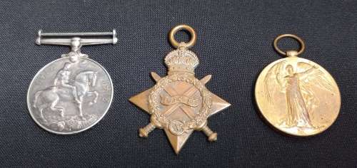 WW1 Trio Medal Group Rewarded to DVR F.E. WARD S.A.S.C.M.T.