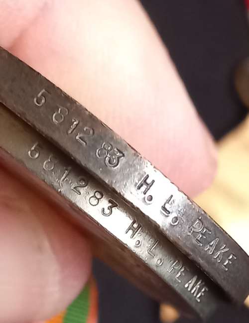 WW2 Medal Group Rewarded to 581283 H.L. PEAKE