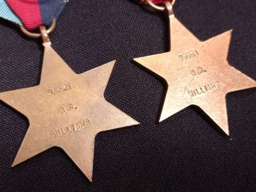 WW2 Medal Group Rewarded to 96521 A.R. WILLIAMS