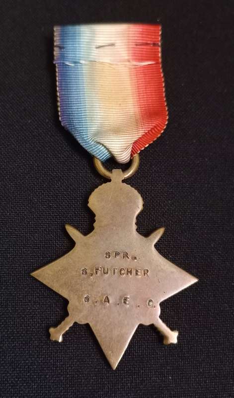 WW1  1914-1915 STAR     SPR.  S. FUTCHER  S.A.E.C.                  XX4