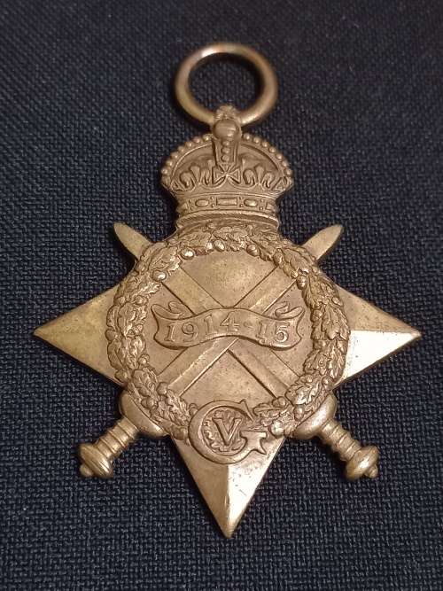 WW1  1914-1915  STAR  PTE. O.H.J. KOTZE 4TH INFANTRY                 XX11