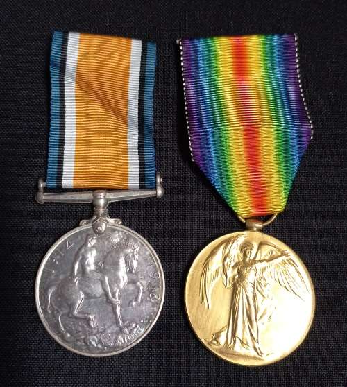 WW1 - WAR MEDAL and VICTORY MEDAL SJT. N.C.J. CARY  S.A.M.C.   ZZ2