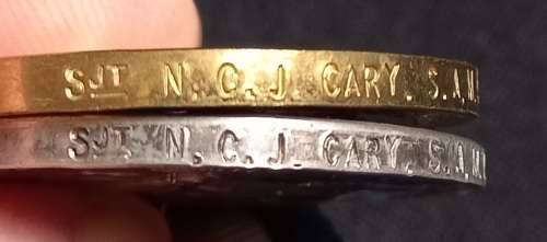 WW1 - WAR MEDAL and VICTORY MEDAL SJT. N.C.J. CARY  S.A.M.C.   ZZ2