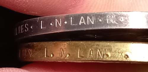 WW1 - WAR MEDAL and VICTORY MEDAL  PTE. J. HOLMES L.N.LAN.R.            ZZ8