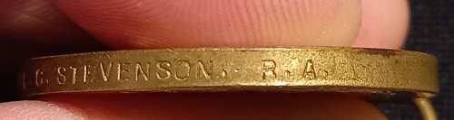 WW1 Victory Medal 133616  A. CPL. C. STEVENSON  R.A.             U23