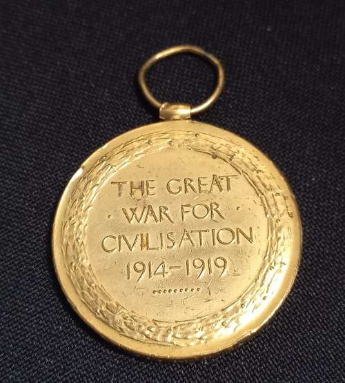 WW1 Victory Medal 46801 PTE. L. PLATTEN  YORK. R.               U25