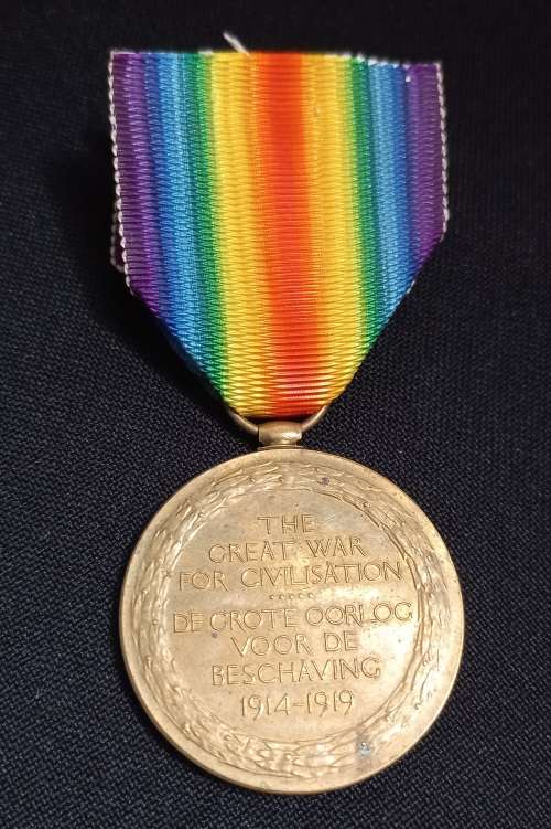WW1 Victory Medal  ( Bilingual ) GNR. W.H. VAN REENEN S.A.F.A.               U26