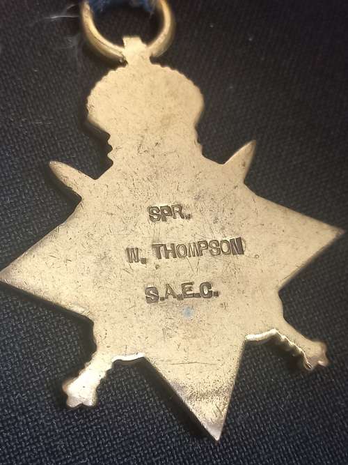 WW1  TRIO     L - CPL W.H. THOMPSON  12TH S.A.I.           L25
