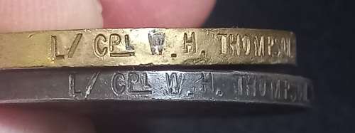 WW1  TRIO     L - CPL W.H. THOMPSON  12TH S.A.I.           L25