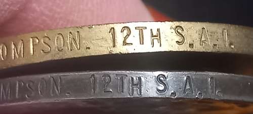 WW1  TRIO     L - CPL W.H. THOMPSON  12TH S.A.I.           L25