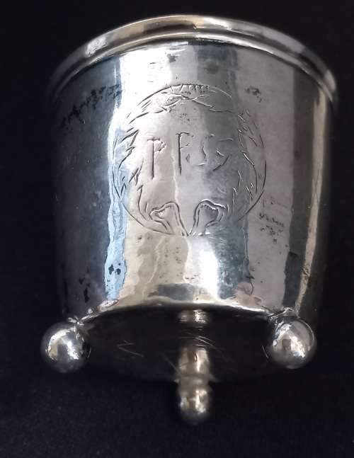 Antique Silver Cup   ( Unknown Silver Hallmark Please See Photos )