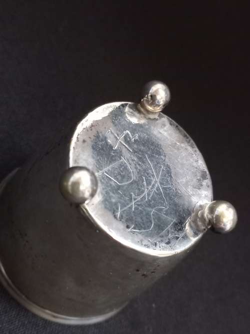 Antique Silver Cup   ( Unknown Silver Hallmark Please See Photos )