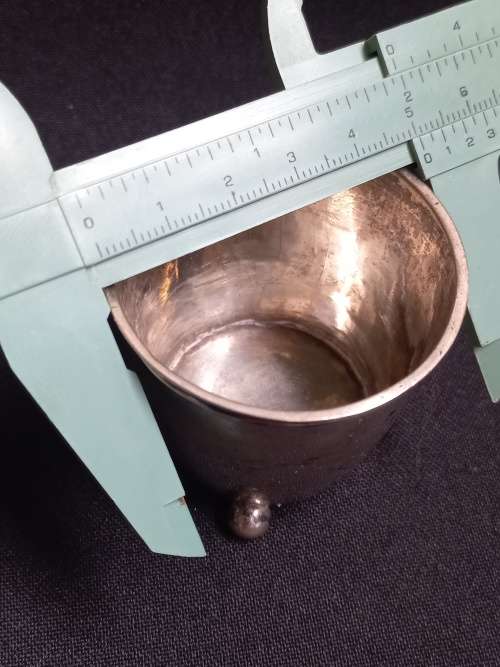 Antique Silver Cup   ( Unknown Silver Hallmark Please See Photos )