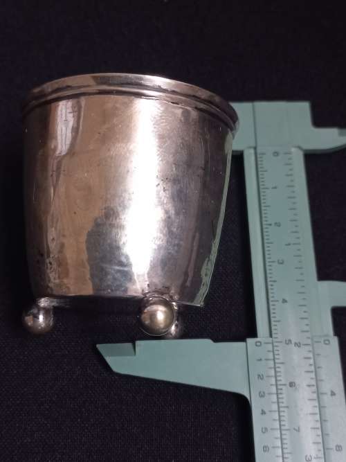 Antique Silver Cup   ( Unknown Silver Hallmark Please See Photos )
