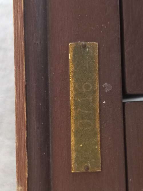 Rhodesian Army Regimental Badges Cased In Hard Wood Case Number 0716