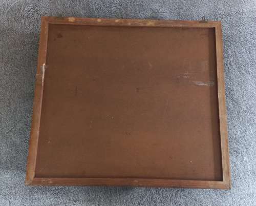 Rhodesian Army Regimental Badges Cased In Hard Wood Case Number 0716