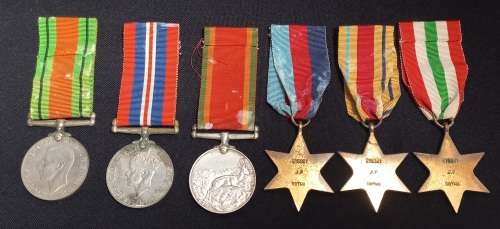 WW2 Medal Group  Awarded To J.P BOTHA  215921