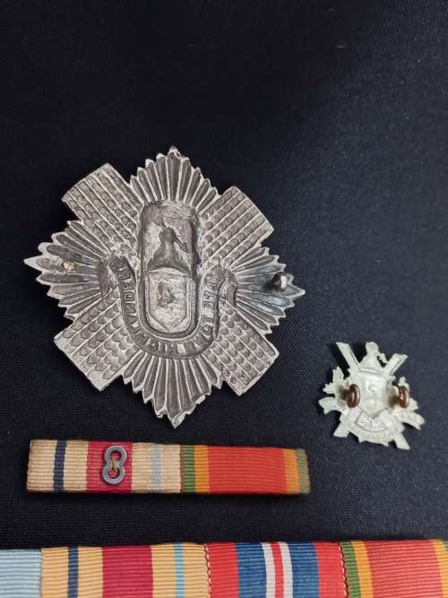 WW2 Medal Group With Badges, Bar And Armoured Trains Sterling Silver Medallion   P.C.E NEWMAN