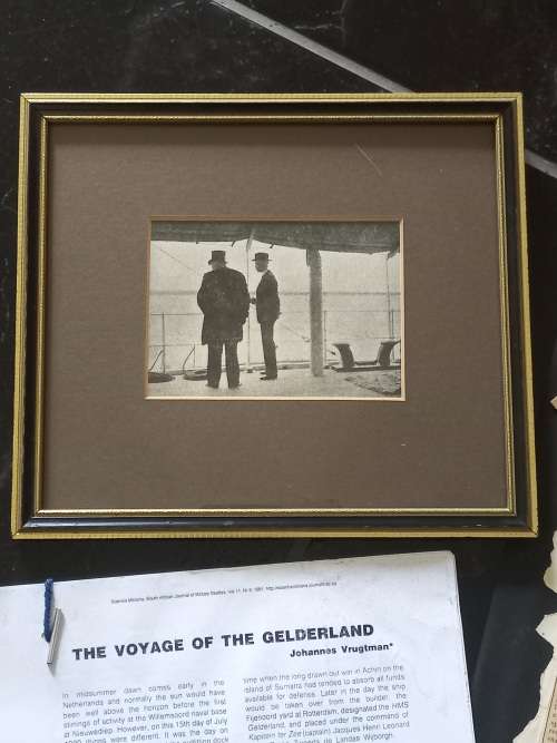 President Kruger`s Reis met de Gelderland  --- With RARE Bronze Medallion ---