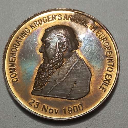 President Kruger`s Reis met de Gelderland  --- With RARE Bronze Medallion ---