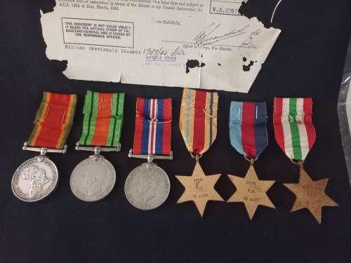 WW2 Medal Group Awarded To Mr. F.J. De Jager  27673
