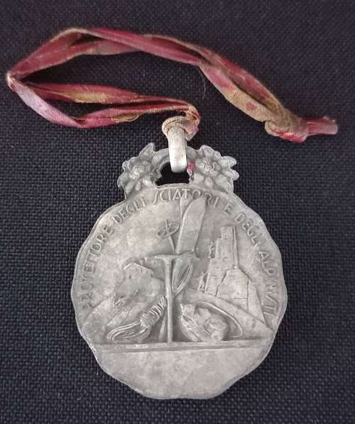 Antique Italian Saint Bernard of Menthon Medal  Circa 1920`s  ```WoW```  STUNNING