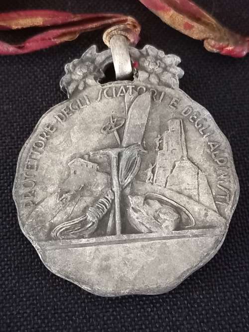 Antique Italian Saint Bernard of Menthon Medal  Circa 1920`s  ```WoW```  STUNNING