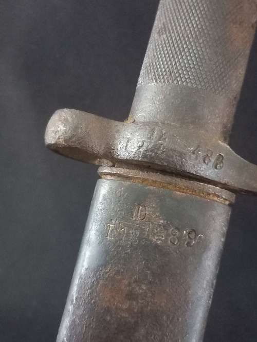Vintage Antique Military EJ AB Swedish Mauser Bayonet