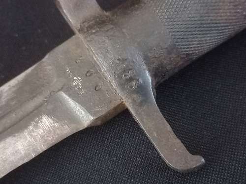Vintage Antique Military EJ AB Swedish Mauser Bayonet