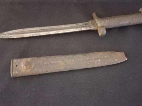 Vintage Antique Military EJ AB Swedish Mauser Bayonet