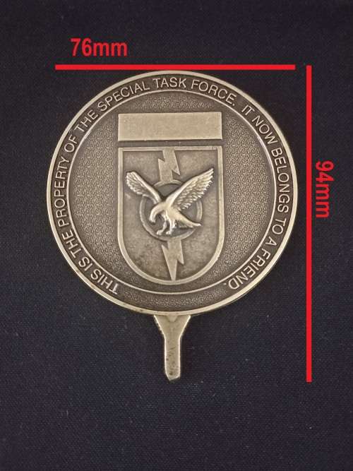 Special Task Force Medallion    Size: 76mm x 94mm         No.4