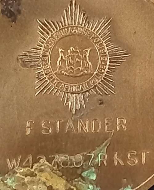 SA Police 75 Years Anniversary  Medal Full Size   F STANDER   W 427887 R  KST