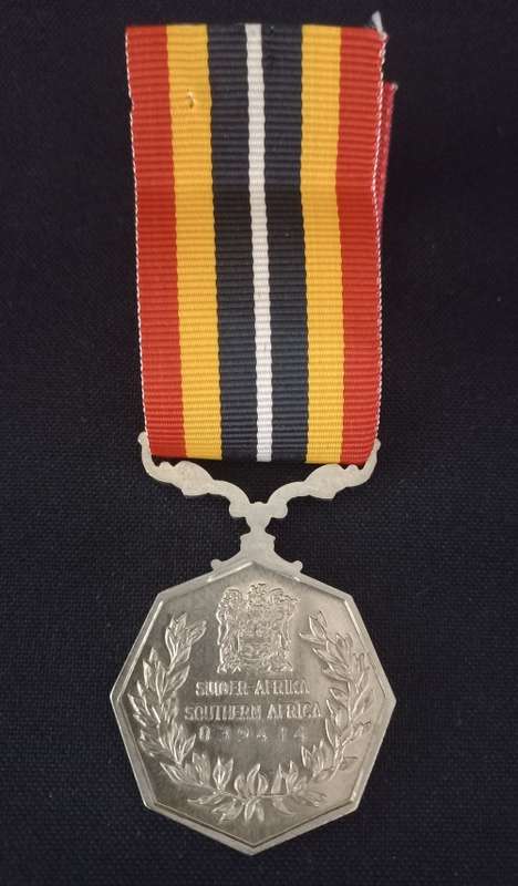 Southern Africa Full Size Medal  Uniface Suspender  Number 039414
