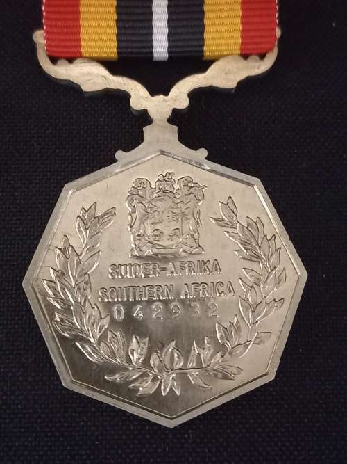 Southern Africa Full Size Medal Uniface Suspender  Number 042932