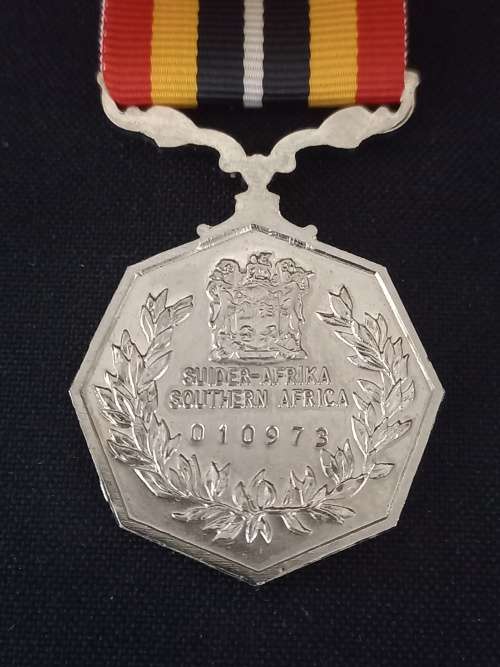 Southern Africa Full Size Medal Uniface Suspender Number 010973