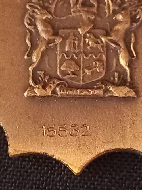 Military Merit Medal Full Size With Bar For Second Award    Numbered 15532