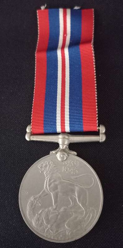 WW2 1939-45 MEDAL FULL SIZE 608129 W.S. MILNE