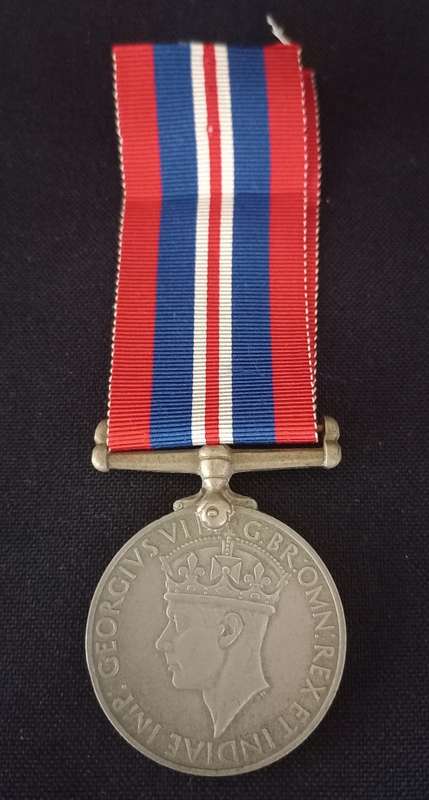 WW2 1939-45 MEDAL FULL SIZE 608129 W.S. MILNE